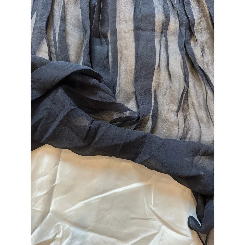 Banana Republic Black & Tan Semi Sheer Circle Skirt - Picture 3 of 5